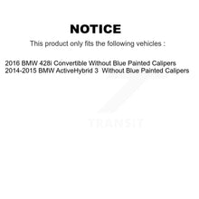 Load image into Gallery viewer, Rear Disc Rotors Ceramic Pads Parking Brake Shoes &amp; Hardware Kit For BMW 428i 3