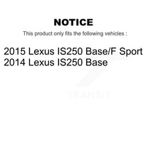 Load image into Gallery viewer, Rear Disc Rotors Ceramic Pads Parking Brake Shoes &amp; Hardware Kit For Lexus IS250