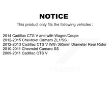 Load image into Gallery viewer, Rear Disc Rotors Ceramic Pads Parking Shoes &amp; Hardware Kit For Chevrolet Camaro