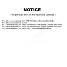 Load image into Gallery viewer, Rear Disc Rotors Ceramic Pads Parking Shoes Hardware Kit For Mercedes-Benz E550