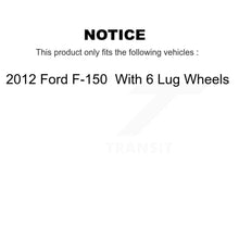 Load image into Gallery viewer, Rear Disc Rotors Ceramic Pads Parking Brake Shoes &amp; Hardware Kit For Ford F-150