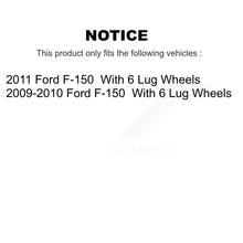 Load image into Gallery viewer, Rear Disc Rotors Ceramic Pads Parking Brake Shoes &amp; Hardware Kit For Ford F-150