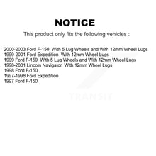 Load image into Gallery viewer, Rear Disc Rotors Ceramic Pads Parking Shoes Hardware Kit For Ford F-150 Lincoln