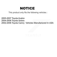 Load image into Gallery viewer, Rear Disc Rotors Ceramic Pads Parking Shoes Hardware Kit For Toyota Camry Solara