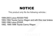 Load image into Gallery viewer, Rear Disc Rotors Ceramic Pads Parking Shoes Hardware Kit For Lexus Toyota Camry
