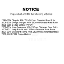 Load image into Gallery viewer, Rear Disc Rotors Ceramic Pads Parking Shoes Hardware Kit For Jeep Chrysler Dodge