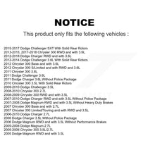 Load image into Gallery viewer, Rear Disc Rotors Ceramic Pads Parking Shoes Hardware Kit For Dodge Chrysler 300