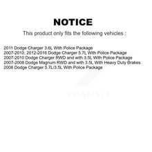 Load image into Gallery viewer, Rear Disc Rotors Ceramic Pads Parking Brake Shoes Hardware Kit For Dodge Charger