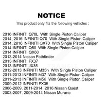 Load image into Gallery viewer, Rear Disc Rotors Ceramic Pads Parking Shoes Hardware Kit For Nissan Murano Quest