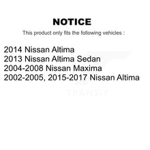 Load image into Gallery viewer, Rear Disc Rotors Ceramic Pads Parking Brake Shoes Hardware Kit For Nissan Altima