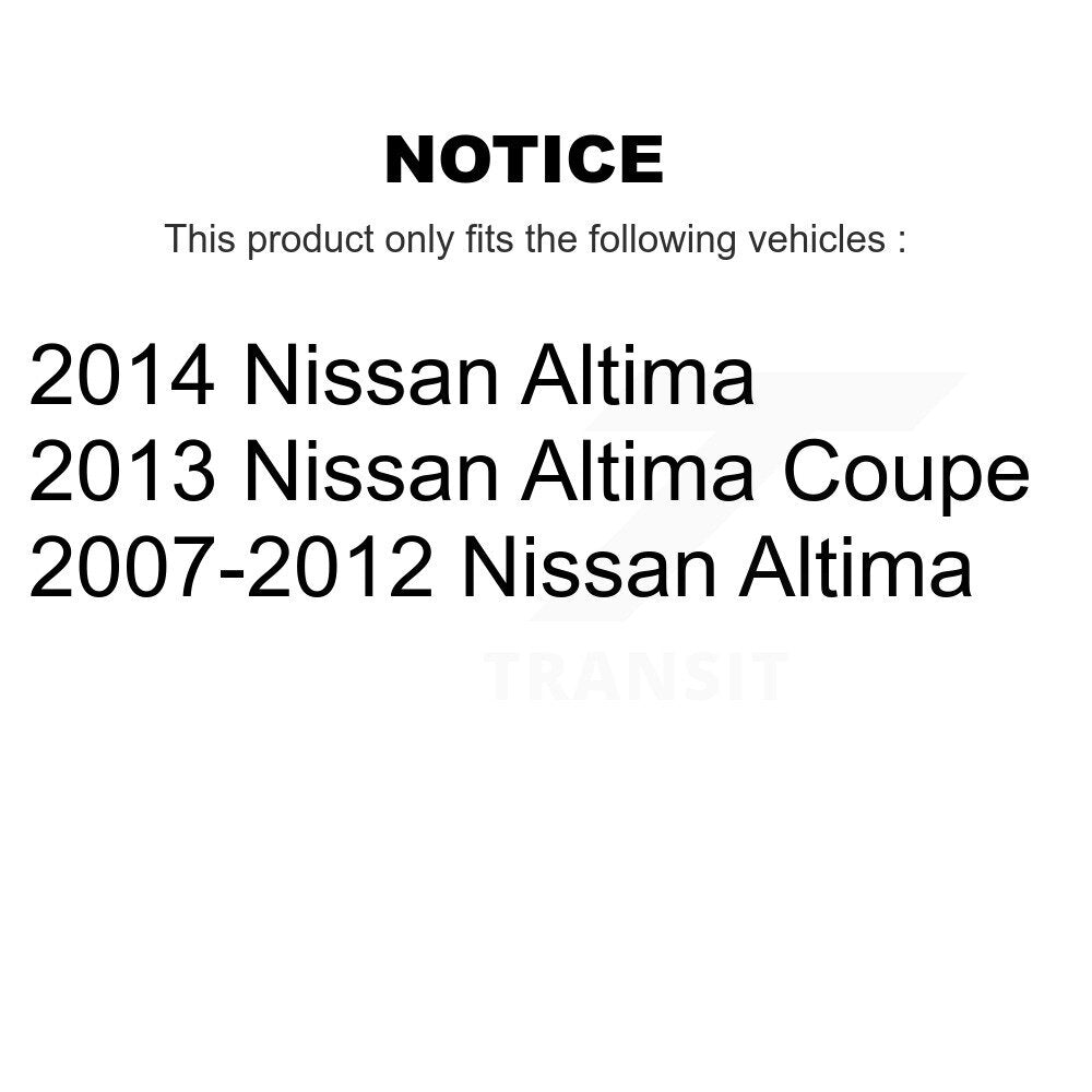 Rear Disc Rotors Ceramic Pads Parking Brake Shoes Hardware Kit For Nissan Altima