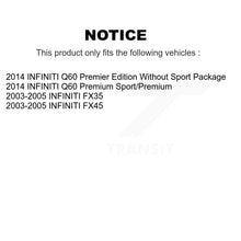 Load image into Gallery viewer, Rear Disc Rotors Ceramic Pads Parking Shoes Hardware Kit For INFINITI FX35 FX45