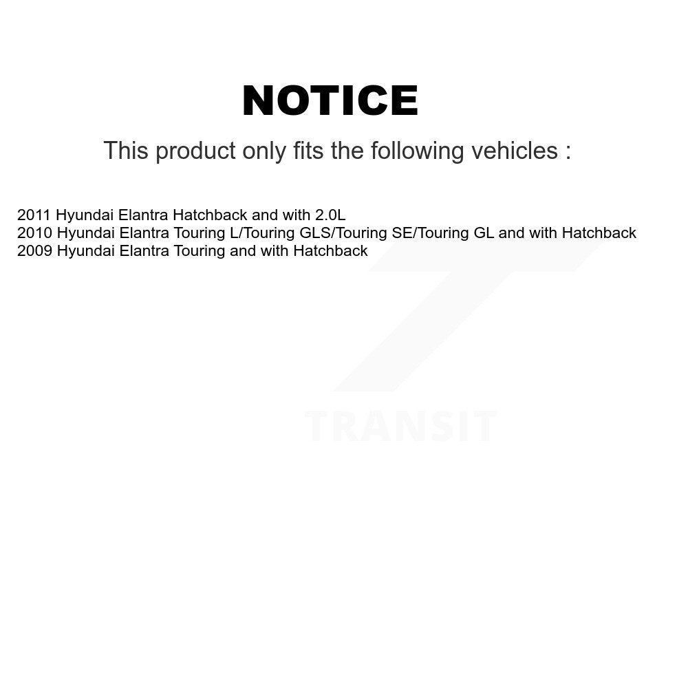Rear Disc Rotors Ceramic Pads Parking Shoes And Hardware Kit For Hyundai Elantra