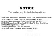 Load image into Gallery viewer, Rear Disc Rotors Ceramic Pads Parking Shoes Hardware Kit For Jeep Grand Cherokee