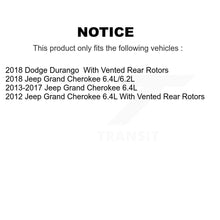 Load image into Gallery viewer, Rear Disc Rotors Ceramic Pads Parking Shoes Hardware Kit For Jeep Grand Cherokee