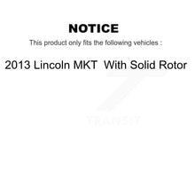 Load image into Gallery viewer, Rear Disc Rotors Ceramic Pads Parking Brake Shoes &amp; Hardware Kit For Lincoln MKT