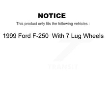 Load image into Gallery viewer, Rear Disc Rotors Ceramic Pads Parking Brake Shoes &amp; Hardware Kit For Ford F-250