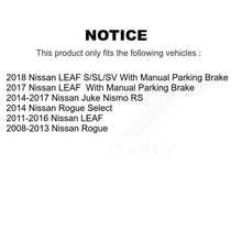 Load image into Gallery viewer, Rear Disc Rotors Ceramic Pads Parking Shoes &amp; Hardware Kit For Nissan Rogue LEAF