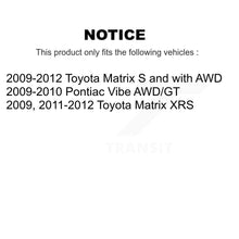 Load image into Gallery viewer, Rear Disc Rotors Ceramic Pads Parking Shoes Hardware Kit For Toyota Matrix Vibe