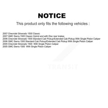 Load image into Gallery viewer, Rear Disc Rotors Ceramic Pads Parking Shoes Hardware Kit For Chevrolet GMC 1500