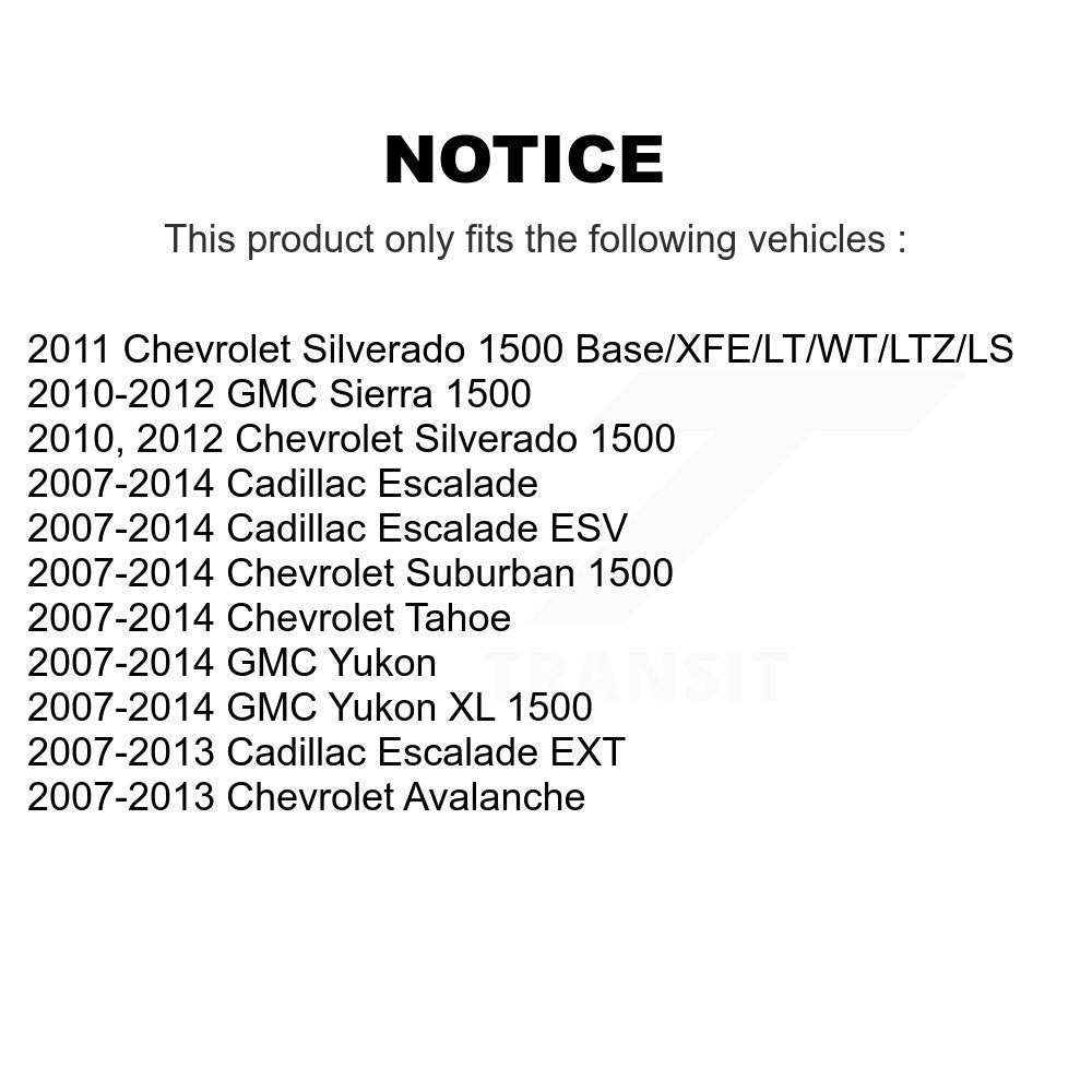 Rear Disc Rotors Ceramic Pads Parking Shoes Hardware Kit For Chevrolet GMC 1500