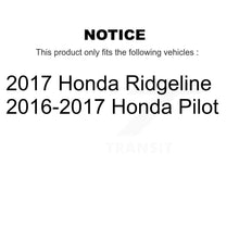 Load image into Gallery viewer, Rear Disc Rotors Ceramic Pads Parking Brake Shoes &amp; Hardware Kit For Honda Pilot