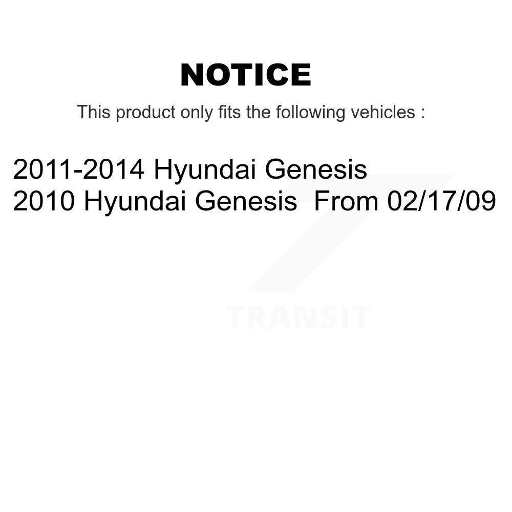 Rear Disc Rotors Ceramic Pads Parking Shoes And Hardware Kit For Hyundai Genesis