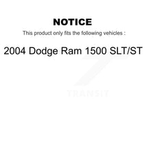 Load image into Gallery viewer, Rear Disc Rotors Ceramic Pads Parking Shoes And Hardware Kit For Dodge Ram 1500