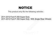 Load image into Gallery viewer, Rear Disc Rotors Ceramic Pads Parking Shoes &amp; Hardware Kit For Ford F-350 Super