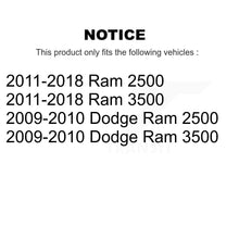 Load image into Gallery viewer, Rear Disc Rotors Ceramic Pads Parking Shoes Hardware Kit For Ram 3500 2500 Dodge