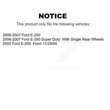 Load image into Gallery viewer, Rear Disc Rotors Ceramic Pads Parking Shoes &amp; Hardware Kit For Ford E-350 Super