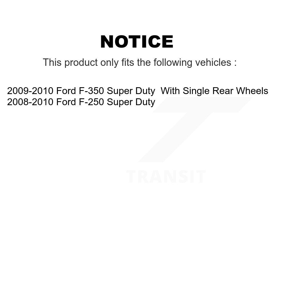 Rear Disc Rotors Ceramic Pads Parking Shoes & Hardware Kit For Ford F-250 Super