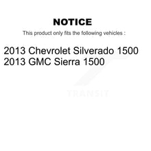 Load image into Gallery viewer, Rear Disc Rotors Ceramic Pads Parking Shoes And Hardware Kit For GMC Sierra 1500