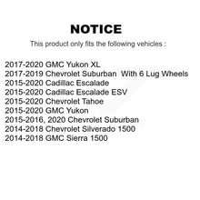 Load image into Gallery viewer, Rear Disc Rotors Ceramic Pads Parking Shoes Hardware Kit For GMC Chevrolet 1500