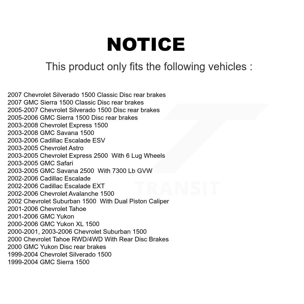Kit de plaquettes de frein avant en céramique, pour Chevrolet Silverado 1500 GMC Tahoe Sierra 
