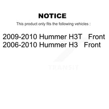 Load image into Gallery viewer, Front Disc Brake Rotors And Ceramic Pads Kit For Hummer H3 H3T