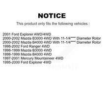 Charger l'image dans la galerie, Front Brake Rotor &amp; Ceramic Pad Kit For Ford Ranger Explorer Mercury Mountaineer