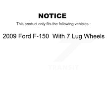 Load image into Gallery viewer, [Front] 2009 Ford F-150 With 7 Lug Wheels Premium OE Brake Rotors &amp; Ceramic Pads Kit For Max Braking