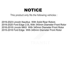 Load image into Gallery viewer, Front Disc Brake Rotors And Ceramic Pads Kit For Ford Edge Lincoln MKX Nautilus