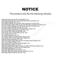 Load image into Gallery viewer, Front Disc Brake Rotor Ceramic Pad Kit For Dodge Charger Chrysler 300 Challenger