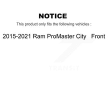 Load image into Gallery viewer, Front Disc Brake Rotors And Ceramic Pads Kit For 2015-2021 Ram ProMaster City