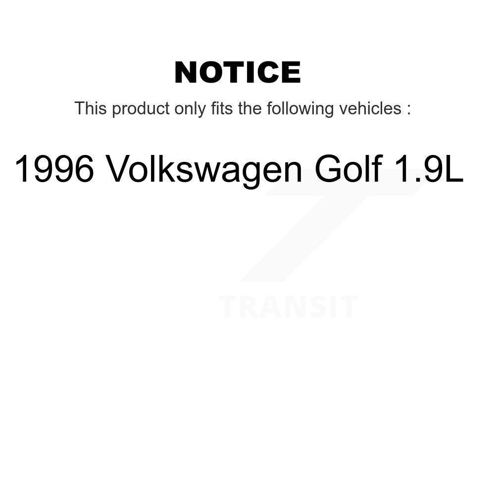 [Front] 1996 Volkswagen Golf 1.9L Premium OE Brake Rotors & Ceramic Pads Kit For Max Braking