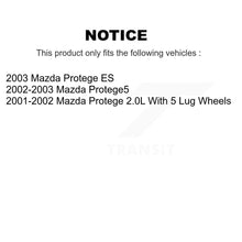 Charger l'image dans la galerie, Front Disc Brake Rotors And Ceramic Pads Kit For Mazda Protege Protege5