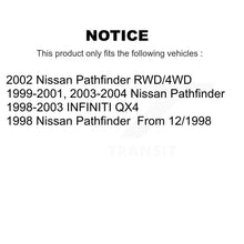 Load image into Gallery viewer, Front Disc Brake Rotors And Ceramic Pads Kit For Nissan Pathfinder INFINITI QX4
