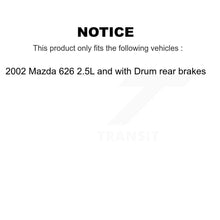 Load image into Gallery viewer, Front Brake Rotors Ceramic Pad Kit For 2002 Mazda 626 2.5L with Drum rear brakes