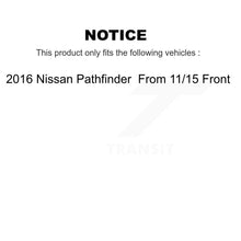 Load image into Gallery viewer, Front Disc Brake Rotor And Ceramic Pad Kit For 2016 Nissan Pathfinder From 11 15