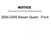 Load image into Gallery viewer, Front Disc Brake Rotors And Ceramic Pads Kit For 2004-2009 Nissan Quest