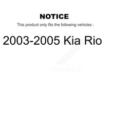 Load image into Gallery viewer, [Front] 2003-2005 Kia Rio Premium OE Brake Rotors &amp; Ceramic Pads Kit For Max Braking