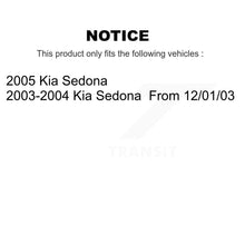 Load image into Gallery viewer, Front Disc Brake Rotors And Ceramic Pads Kit For Kia Sedona