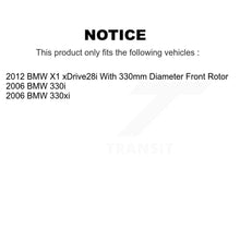 Load image into Gallery viewer, Front Disc Brake Rotors And Ceramic Pads Kit For BMW 330i 330xi X1
